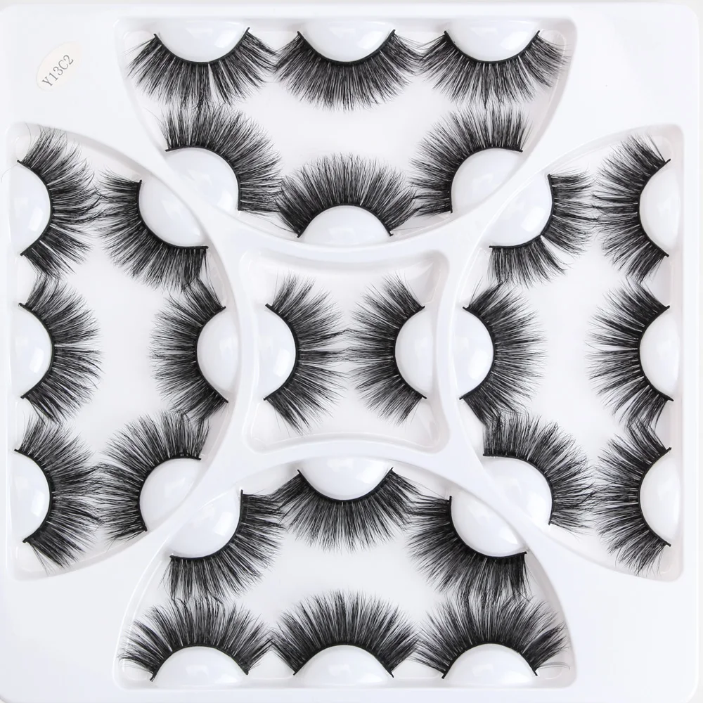 

13 Pairs Natural False Eyelashes Fake Lashes Makeup Kit Fluffy Long 3d Mink Lashes Extension Mink Eyelashes Maquiagem Eye Makeup