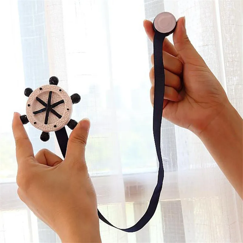 Blue Car Wheels Curtain Accessories Magnet Tape For Boys Children Bedroom Living Room Tieback Clips AC002D4 | Дом и сад