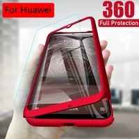 360 full cover luxury shockproof case for huawei p30 p20 p40 lite mate 30 20 10 lite y7 y6 y9 pro p smart 2019 protection cases
