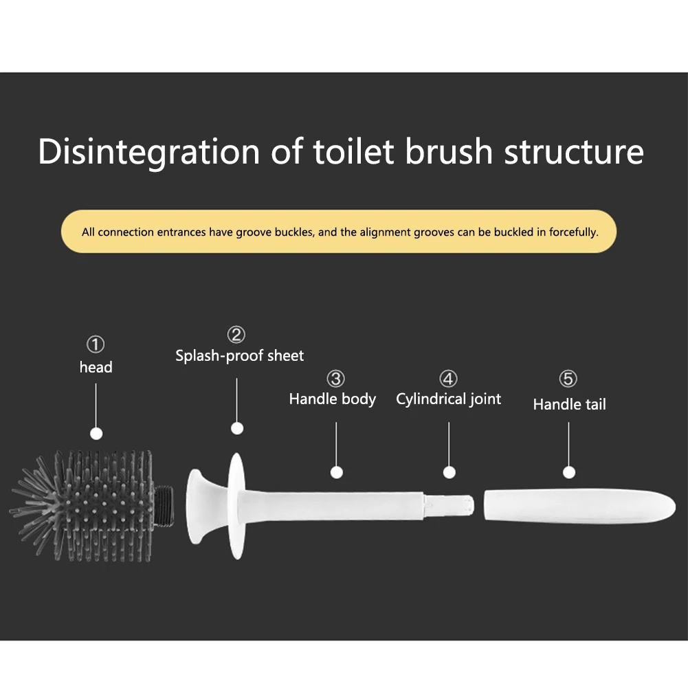 Инструменты для чистки ванной комнаты TPR многофункциональная длинная ручка