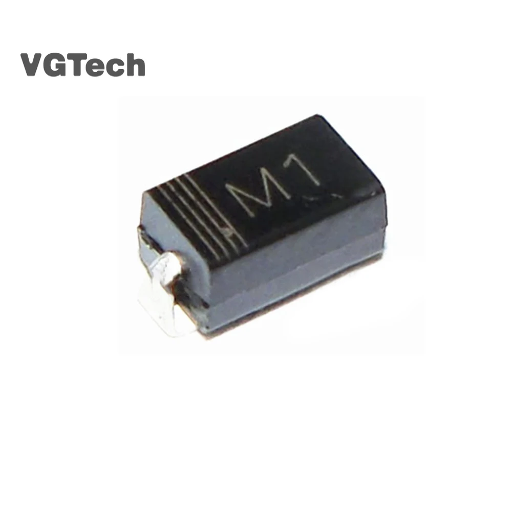

100 шт IN4001 Диод SMA M1 1N4001 SMD 1A 50 в выпрямительный диод