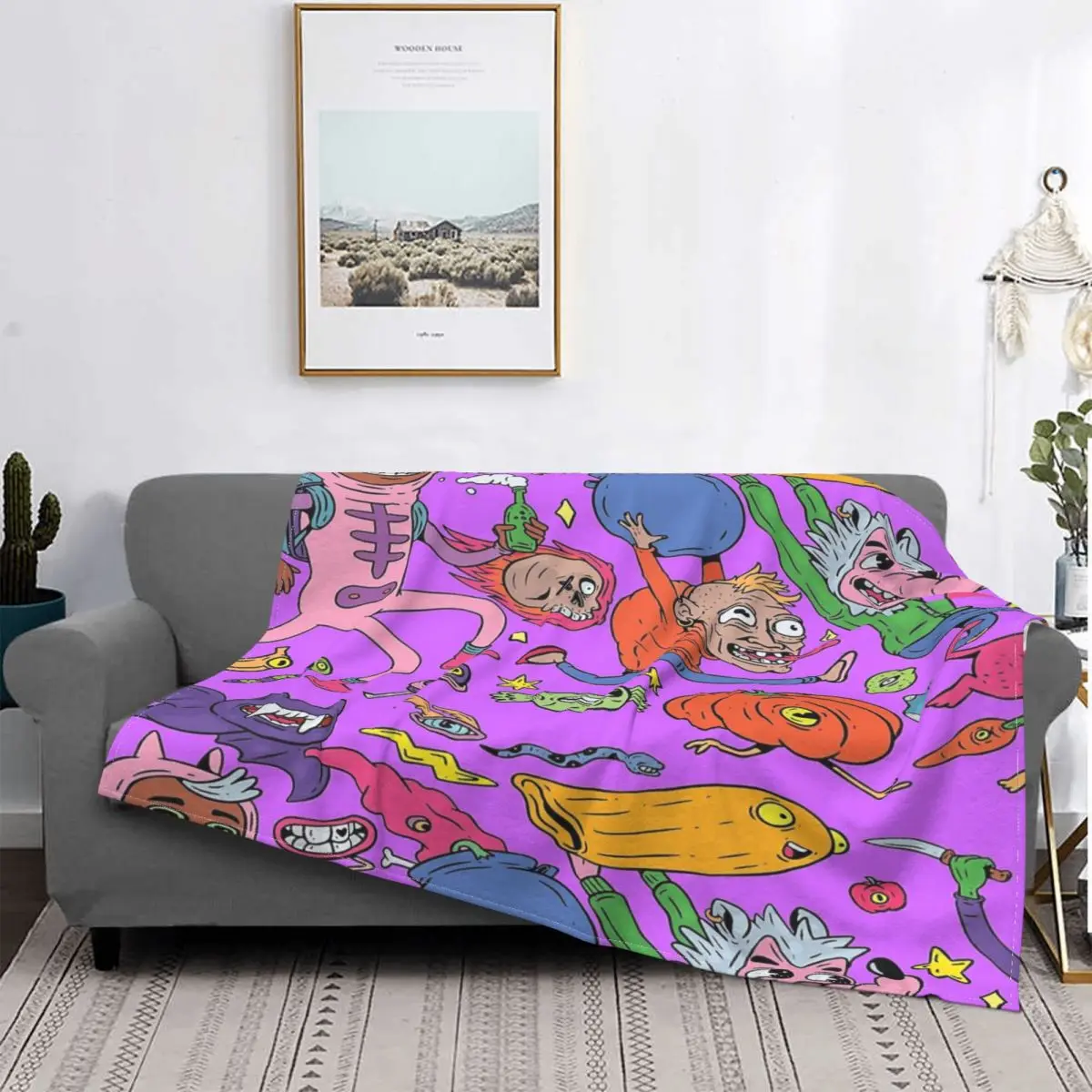 

Manta de Feliz Cumpleaños de Halloween, colcha para cama a cuadros, funda para cama de bebé, manta doble a cuadros y fundas