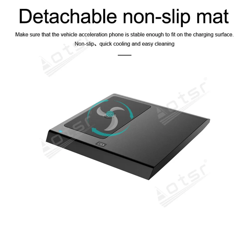 

QI Беспроводная зарядка специальная Бортовая зарядная панель для телефона Android для Buick LaCrosse 2016 2017 2018 Нескользящие автомобильные аксессуары