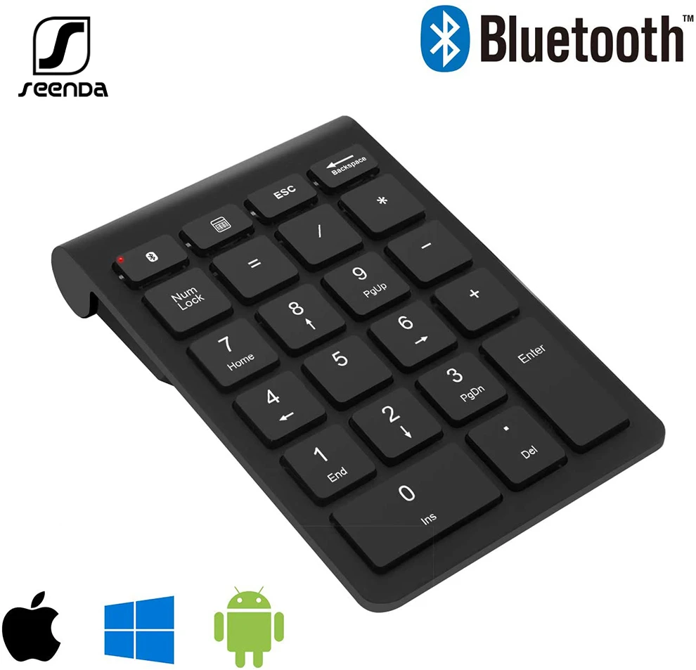 

SeenDa Bluetooth Numeric Keypad Wireless 22 Keys Keyboard External Number Pad for Laptop Tablet Notebook PC Desktop Accounting