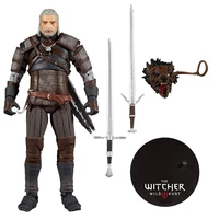 bandai the witchers 3 wild hunt action figures toys cartoon wizards game geralt figures model doll collection fans birthday gift