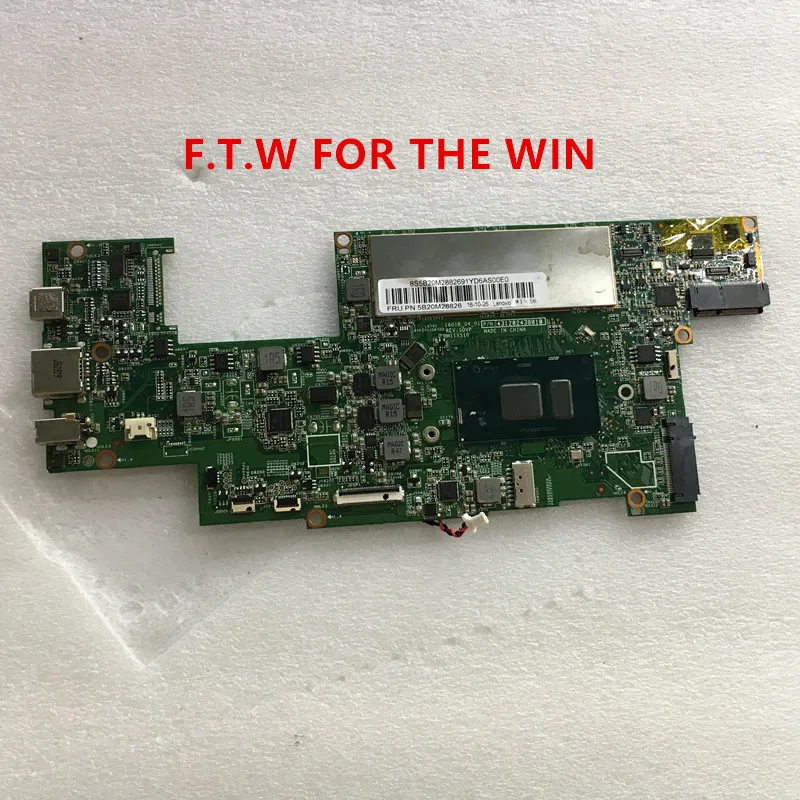 Bestellen 5B20M28826 MB FÜR Para Lenovo Laptop Motherboard Miix 510-12IKB Tablet CPU 3N80U1 I3-6100WIN 4G 1601B-04-01 100% Probado