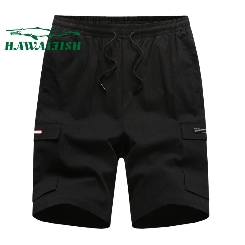 

Men's five-point shorts trend loose casual beach pants summer men's sports overalls multi-pocket shorts