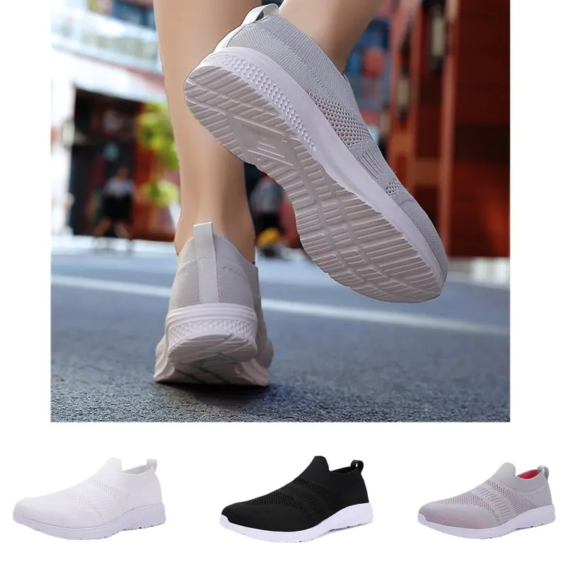 Женские кроссовки АМОРТИЗИРУЮЩИЕ НЕСКОЛЬЗЯЩИЕ сетчатые прогулочные туфли