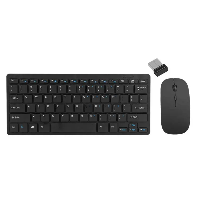 Клавиатура Мышь Combos беспроводная 2 4G Ulti thin 77 клавиш клавиатура 1600DPI Бесшумная