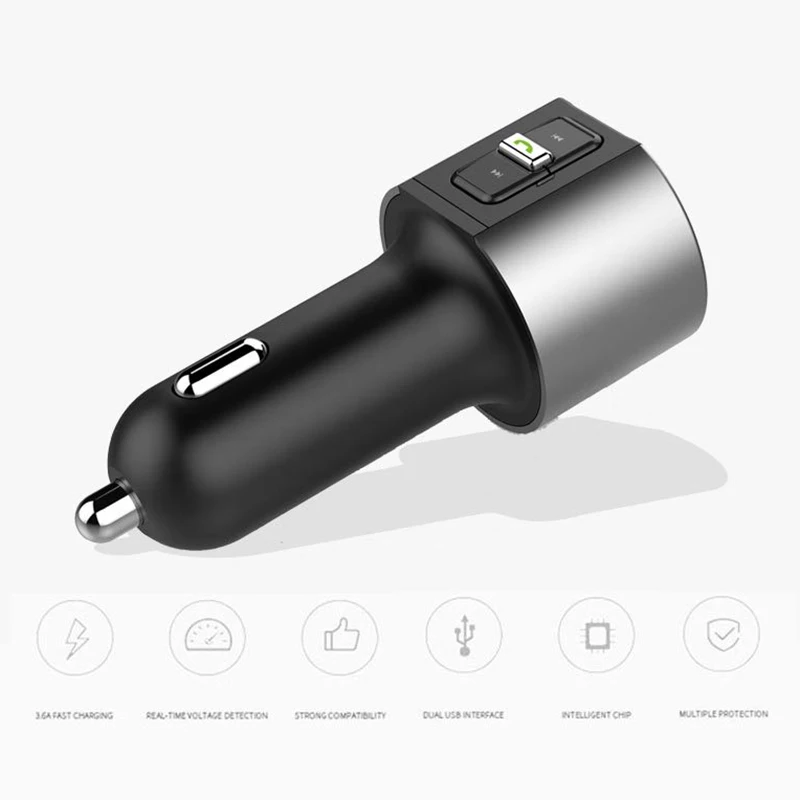 Беспроводной автомобильный Bluetooth fm-передатчик MP3-плеер Радио адаптер комплект 2-USB