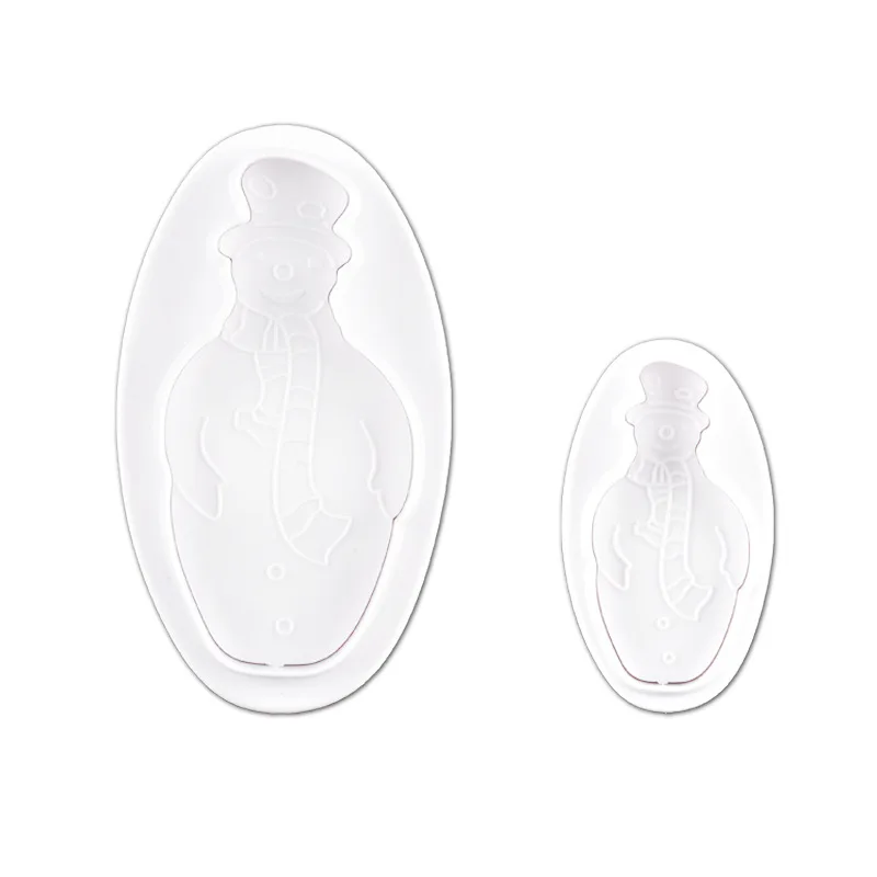 

2 шт. нож для печенья с изображением снеговика, нож для печенья, кухонные инструменты для выпечки фруктов и тортов, форма для тиснения