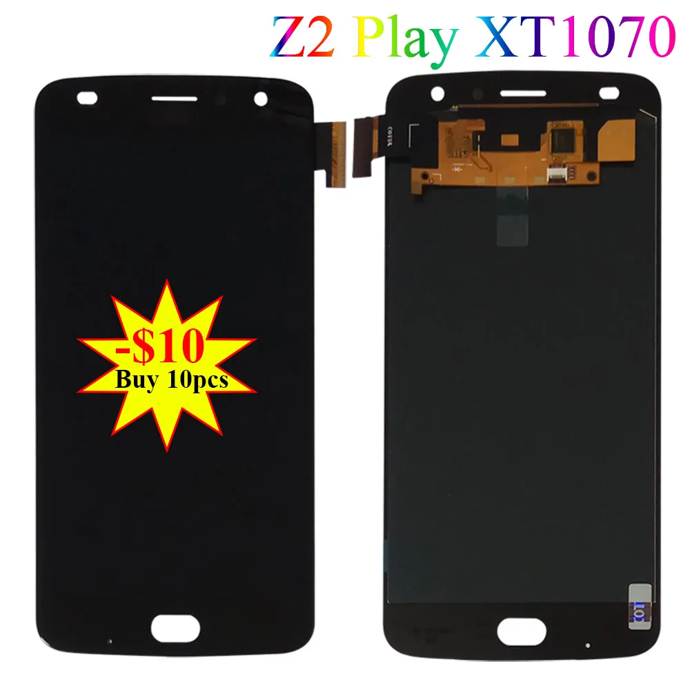 5 &quotAMOLED ЖК дисплей для Motorola Z2 Play Moto XT1710 01/07/08/10 Дисплей Сенсорный экран Digitizer