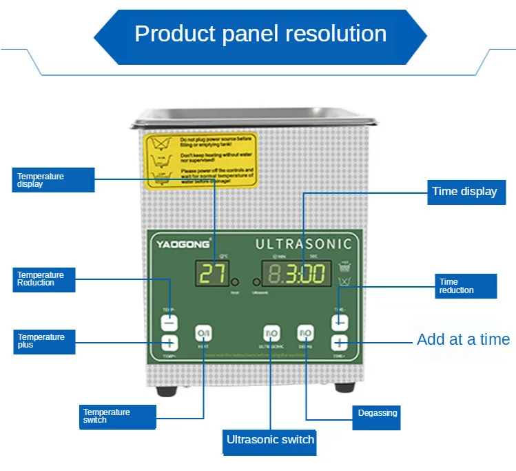 1300 мл большая емкость ультразвуковая очистка машины детали для печатной платы