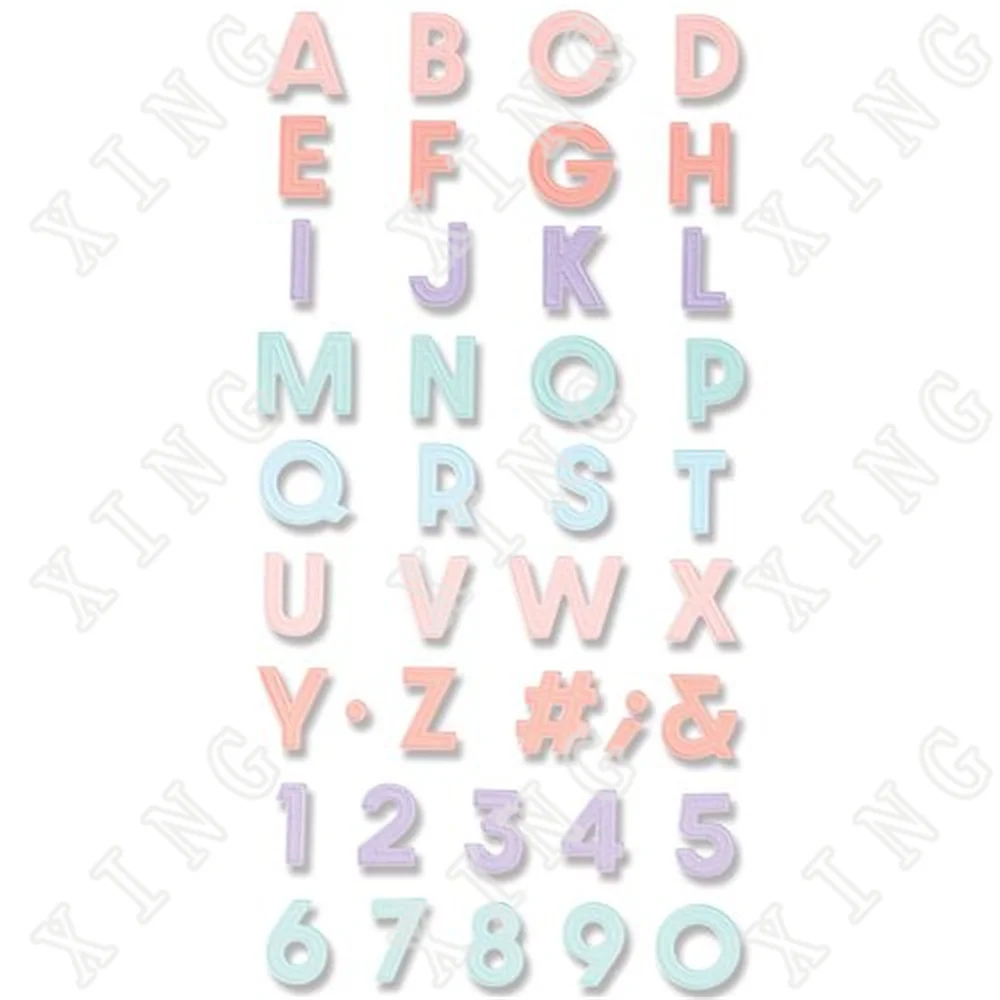 

2022 Spring Type Alphabets Metal Cutting Dies Diy Craft Paper Greeting Card Scrapbooking Diary Album Decoration Embossing Molds