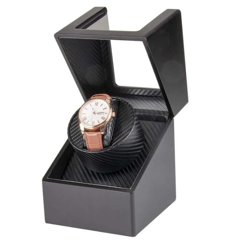 

Automatic Single Paint Watch Winder Board Wood Winding Jewelry Storage Box Case Holder Motor Shaker Watch Mover