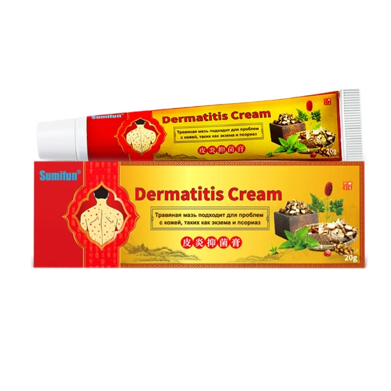 

H7JC 20g Chinese Herbal Antibacterial Ointment Skin Dermatitis Eczema Psoriasis Treatment Cream Bite Anti Allergies