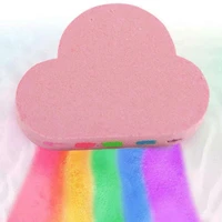 1pcs rainbow soap cloud bath salt rainbow bath salt bubble bath cloud bath ball multicolor random color