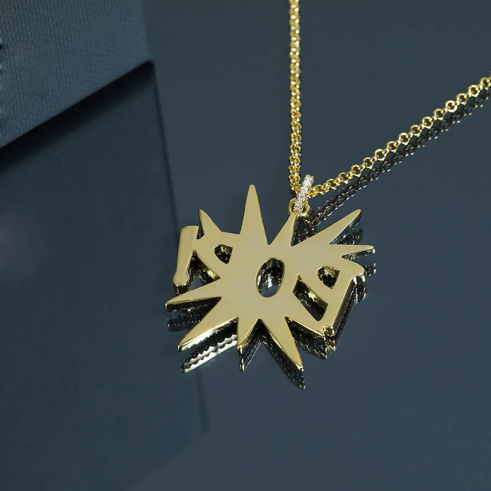 Очаровательные ювелирные изделия с буквами поп кулон ожерелье Роскошный бренд