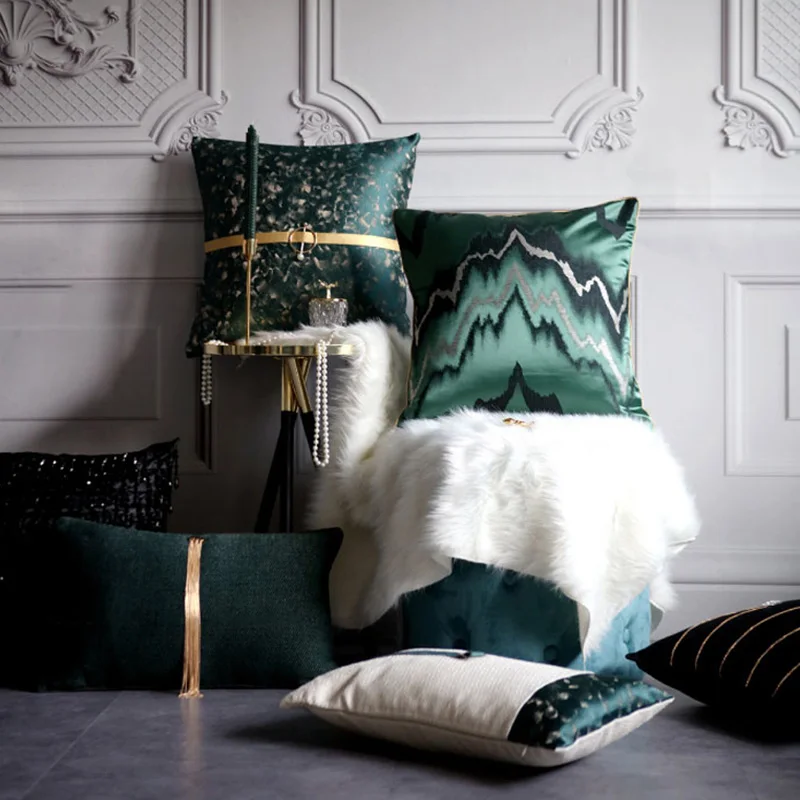 Скандинавский Роскошный чехол для подушки тонкая тканевая наволочка поясницы