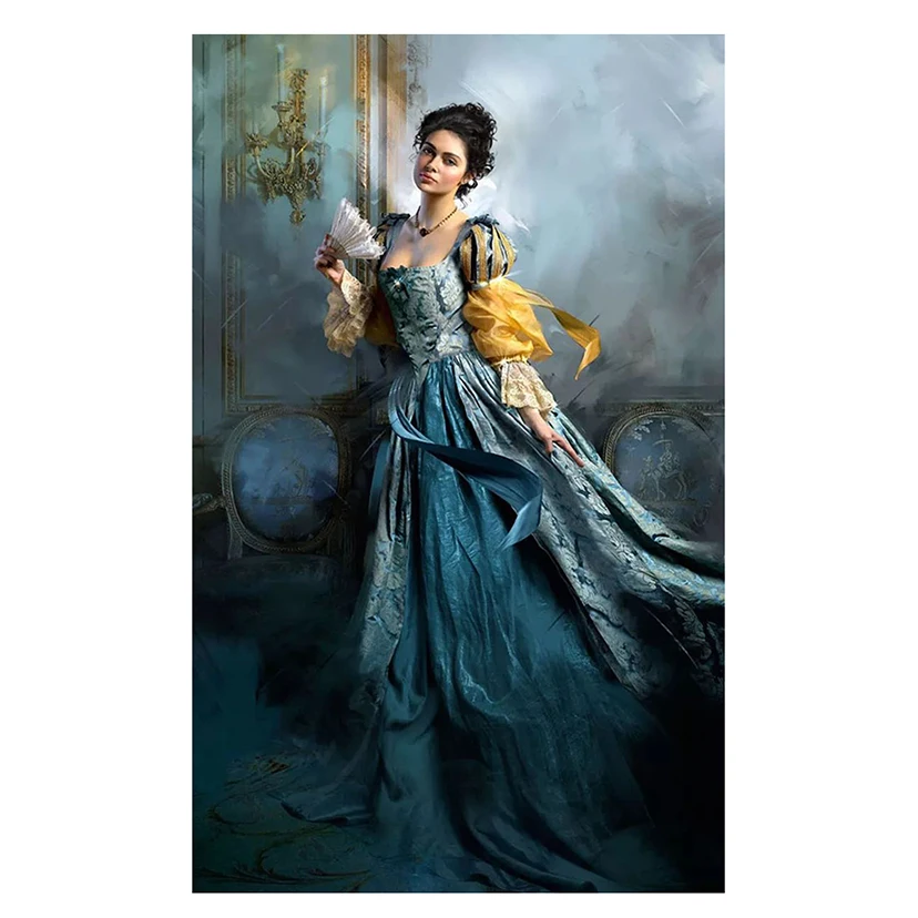 

New Arrivals 5D DIY Full Round/Square Diamond Painting Pretty Woman Cross Stitch Embroidery Rhinestone Mosaic Home Decor Y1403