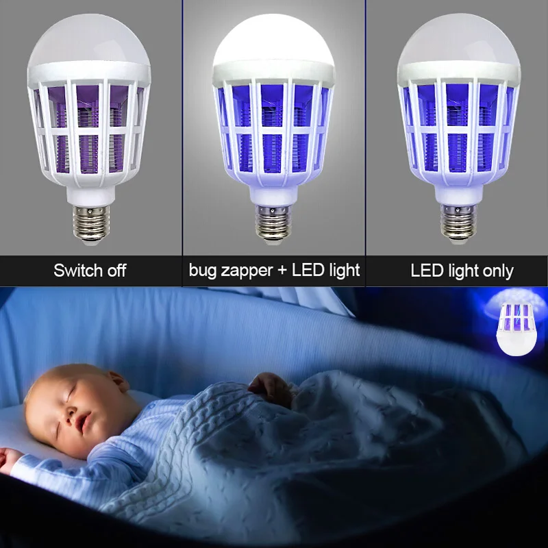 Лампа убийца от комаров лампа для домашних насекомых СВЕТОДИОДНЫЙ УФ освещение с