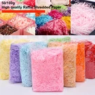 1050100g Colorful Shredded Crinkle Lafite Paper Raffia Filler DIY Wedding Party Gift Box Candy Material Packaging Filler