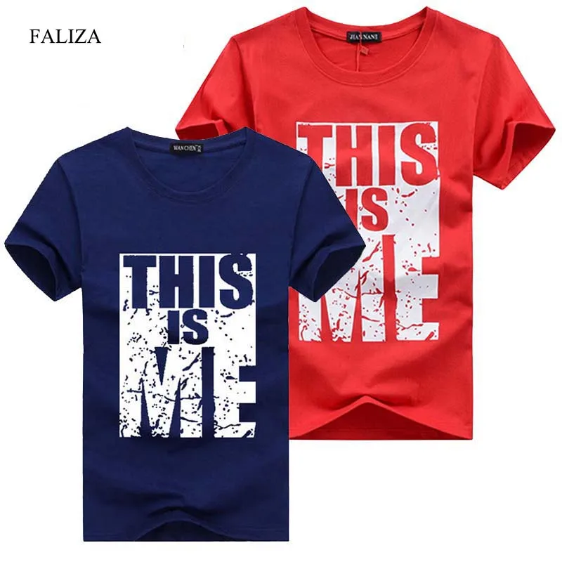 Мужская футболка комплект из 2 футболок с буквенным принтом и круглым вырезом