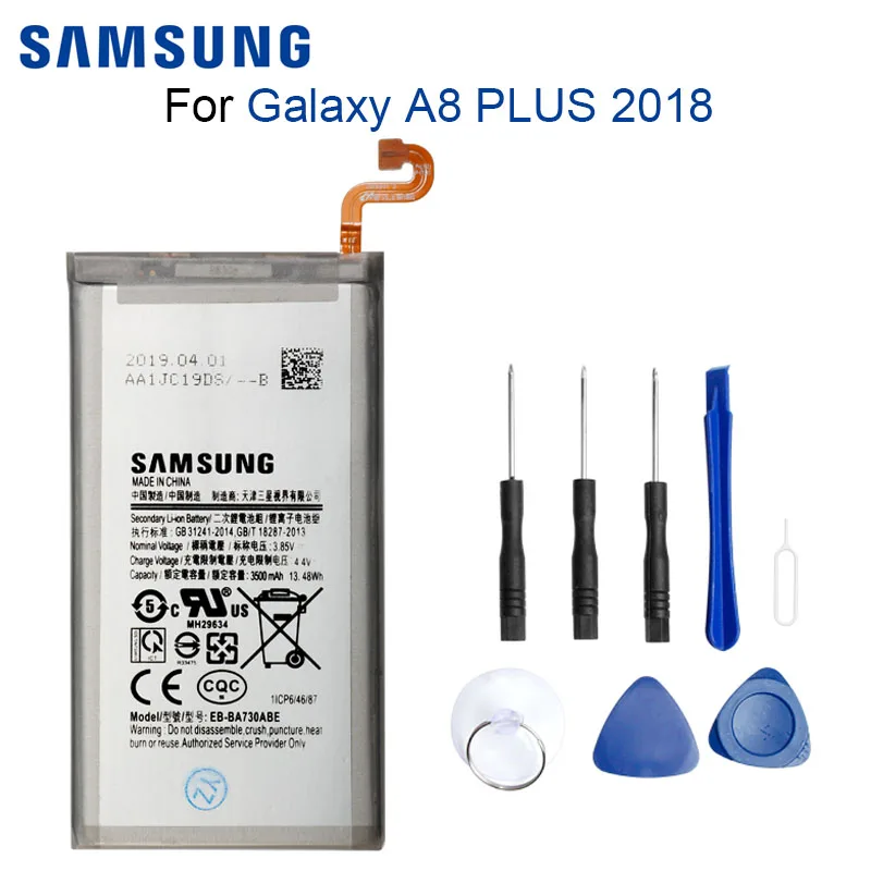 SAMSUNG Original Replacement Phone Battery 3500mAh EB-BA730ABE For Samsung Galaxy A8 PLUS A730 A730F Batteries+ Tools