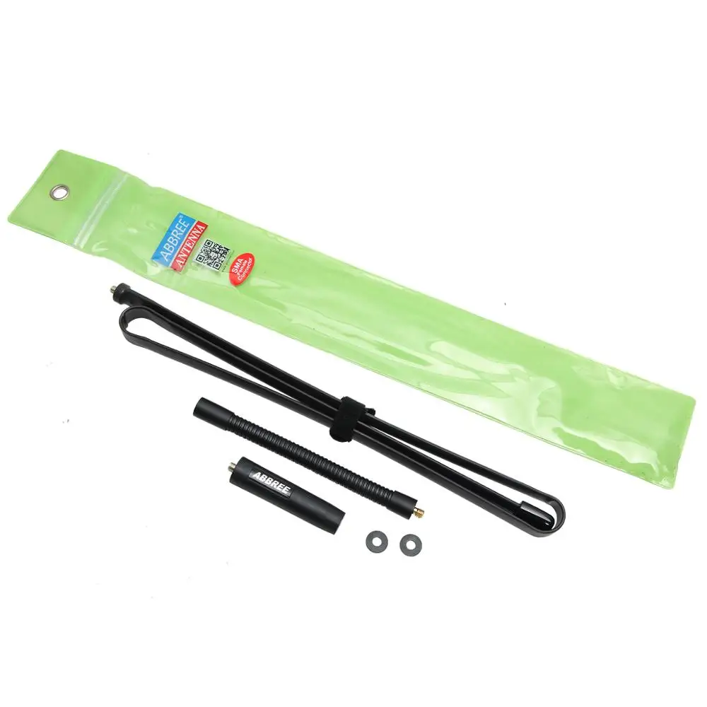 ABBREE AR-152G Gooseneck SMA-Female 144/430MHz VHF UHF Двухдиапазонная тактическая антенна для Baofeng UV-5R