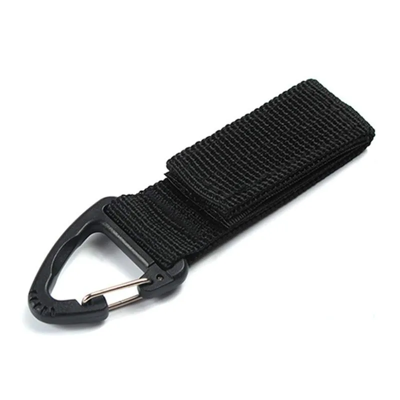 

Climbing Accessory Survival kit Outdoor Carabiner Strength Nylon Tactical Backpack Key Hook Webbing Belt Buckle Hanging bag