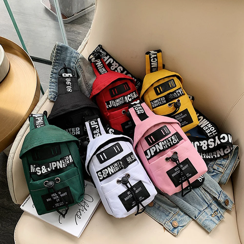 

Hot Sale Candy Colors Crossbody Bags Women Fashion Fanny Pack Nylon Belt Zipper Casual Chest Bum Bags Casual Sports Waist Packs
