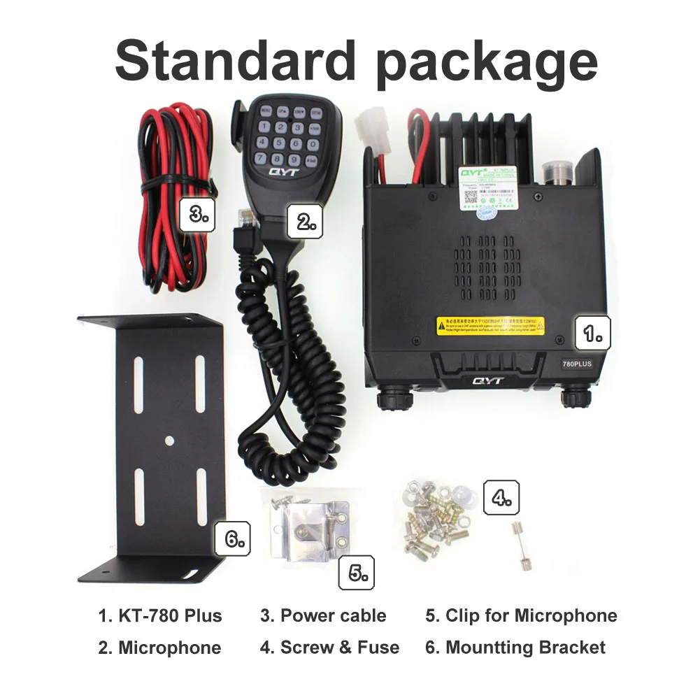 KT-780PLUS VHF136-174MHz Высокая выходная мощность 100 Вт большое расстояние автомобильное крепление база QYT KT780+ мобильное радио - Цвет: KT-780plus