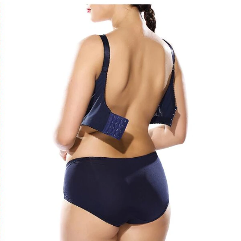 Big Size Womens Adjust Bra Full Coverage Underwire Lace Embroidery Breathable Bra Lingerie 75 80 85 90 95 100 105 D E F G H I J