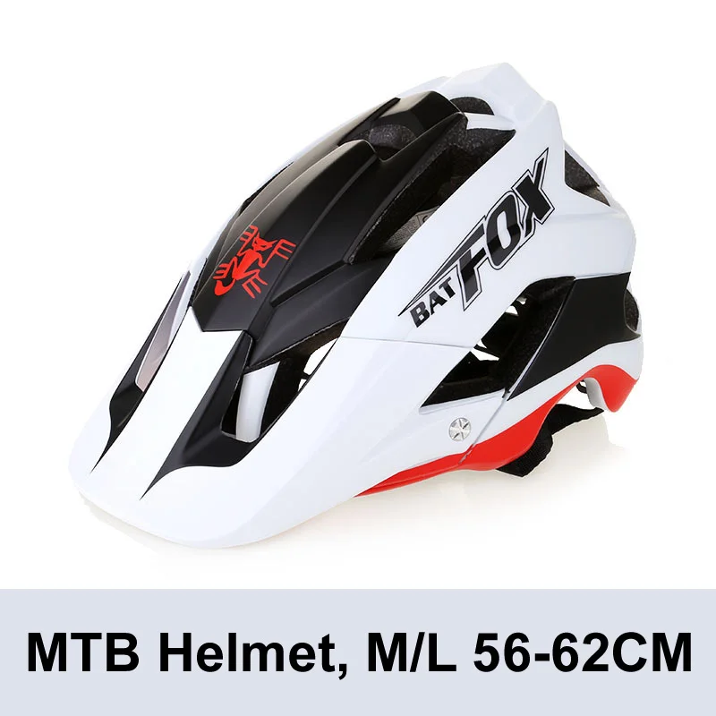 6 Batfox велосипедный шлем ультралегкий велосипедный шлем Casco Ciclismo интегрально-Формованный велосипедный шлем дорожный горный MTB шлем 56-62 см - Цвет: 6