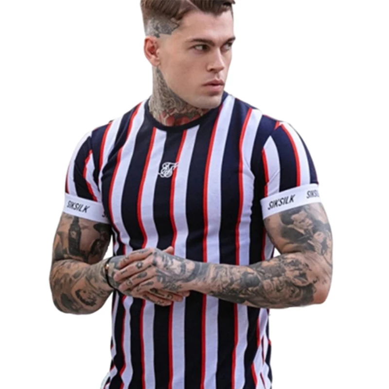 Футболка Sik Silk Мужская с коротким рукавом Повседневная модная брендовая уличная