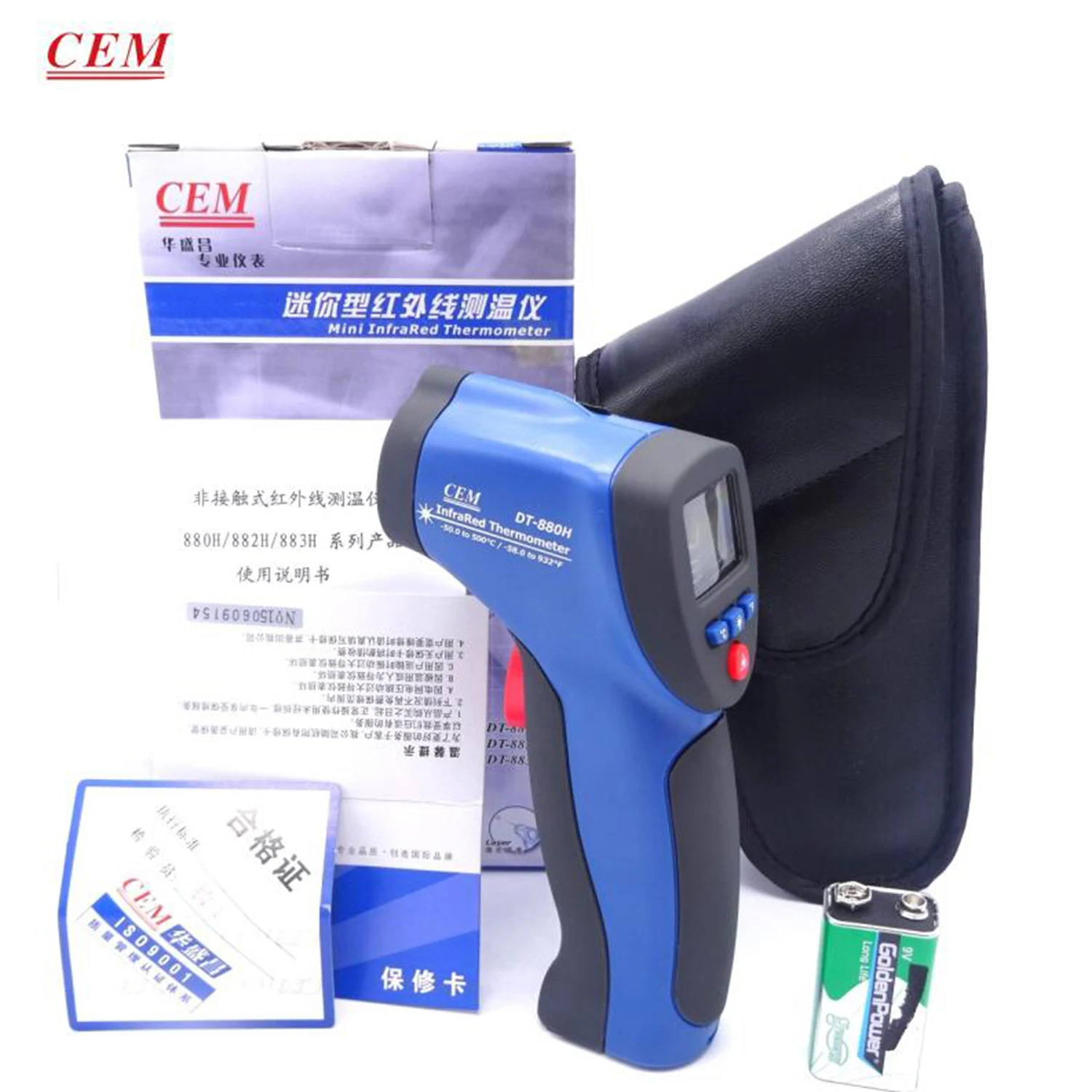 

CEM DT-880H DT-882H DT-883H High Precision Industrial Handheld Infrared Thermometer Electronic Temperature Gun Thermodetector.