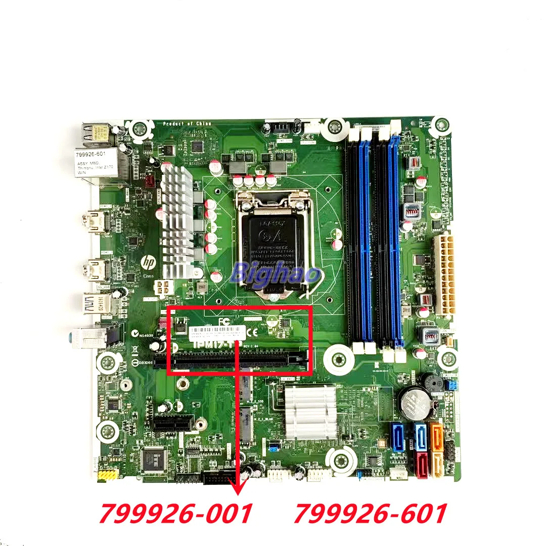 

High quality desktop motherboard for HP IPM17-TP Z170 DDR4 799926-001 799926-601 100% test ok delivery