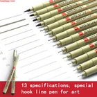 Ручка с крючком 003- Brush, маркеры, эскизные ручки, канцелярские принадлежности, школьные принадлежности, художественная ручка для скетчинга