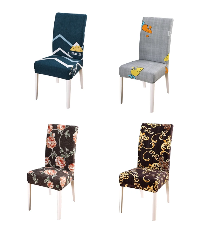 Цветочный принт крышки стула спандекс обеденный чехол для кресла банкета