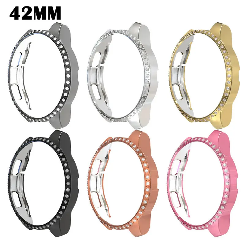 Diamond Screen Protector Case for Samsung Galaxy Watch 46mm 42mm Active Shock-Proof Cover Bumper Shell Accessories | Наручные часы