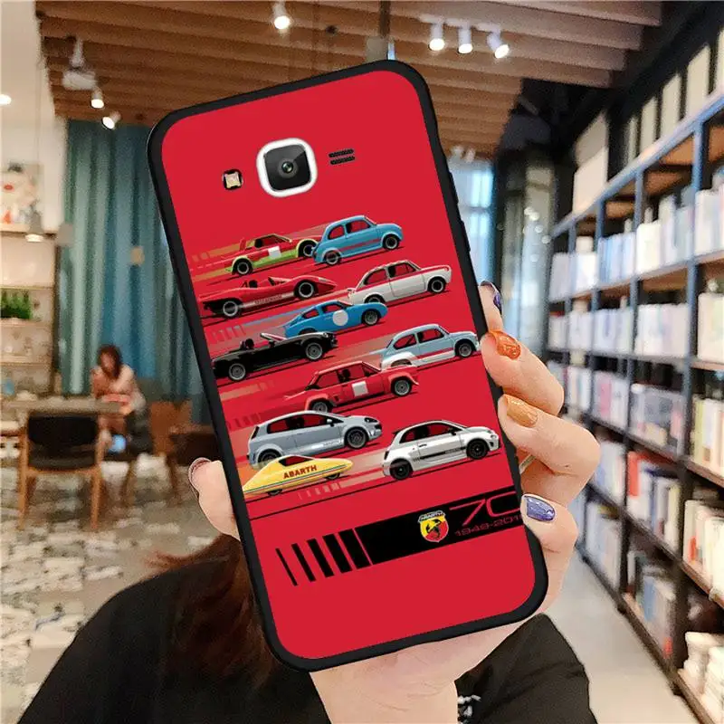 

Fiat 500 Abbas sports car Phone Case For Samsung Galaxy J2 J4 J5 J6 J7 J8 2016 2017 2018 Prime Pro plus Neo duo