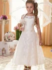 Цветочные Детские Свадебные платья для маленьких девочек, винтажные Детские платья принцессы для причастия