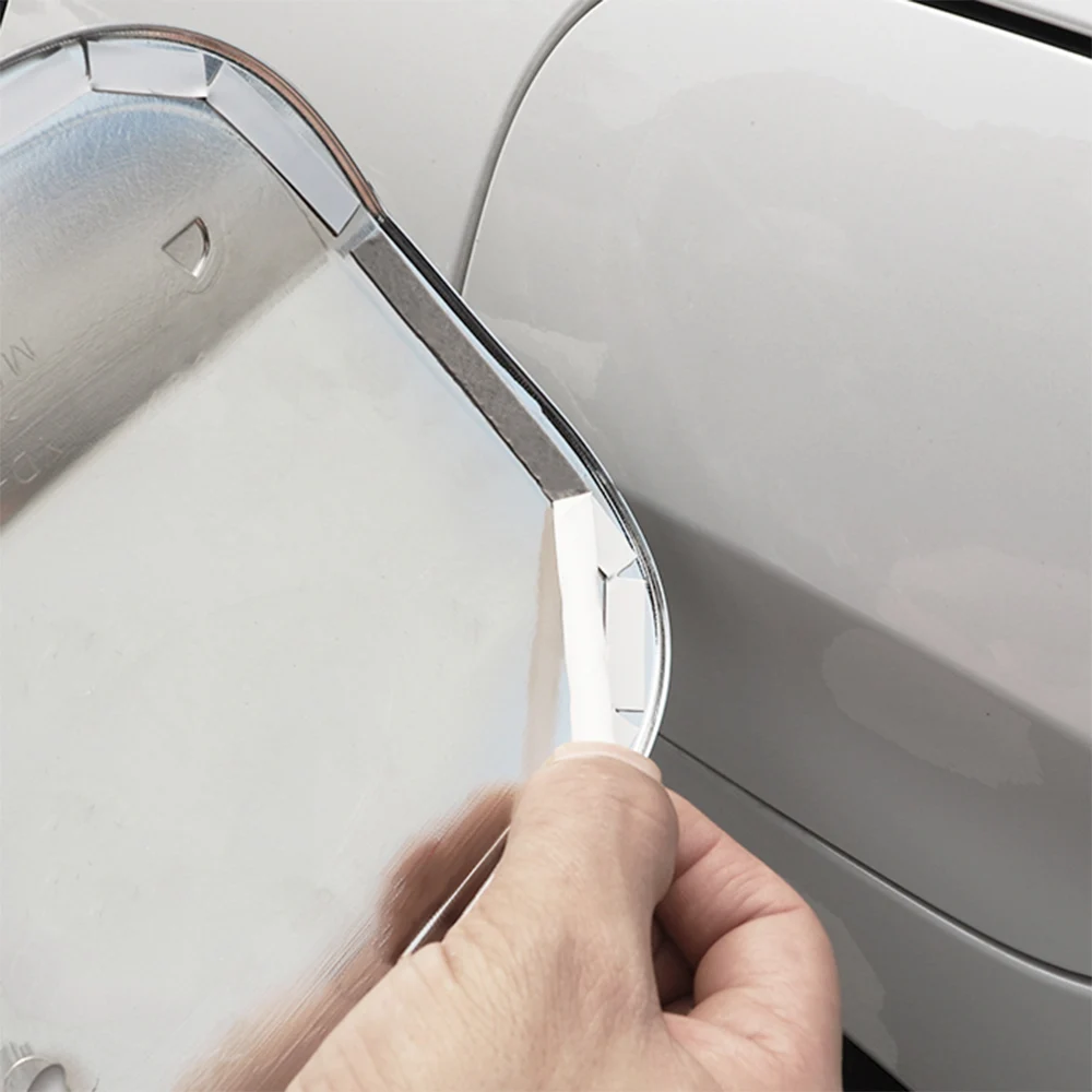 

CHROME CARBON PRINT FUEL TANK CAP TRIM COVER BODY DECAL FOR HYUNDAI SANTA FE 2019 2020 ACCESSORIES CAR STYLING