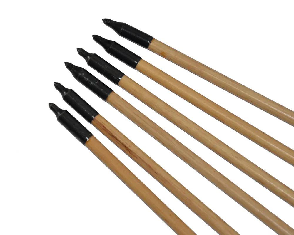 6/12/24 шт. деревянные стрелы для стрельбы из лука|Лук и стрела| |