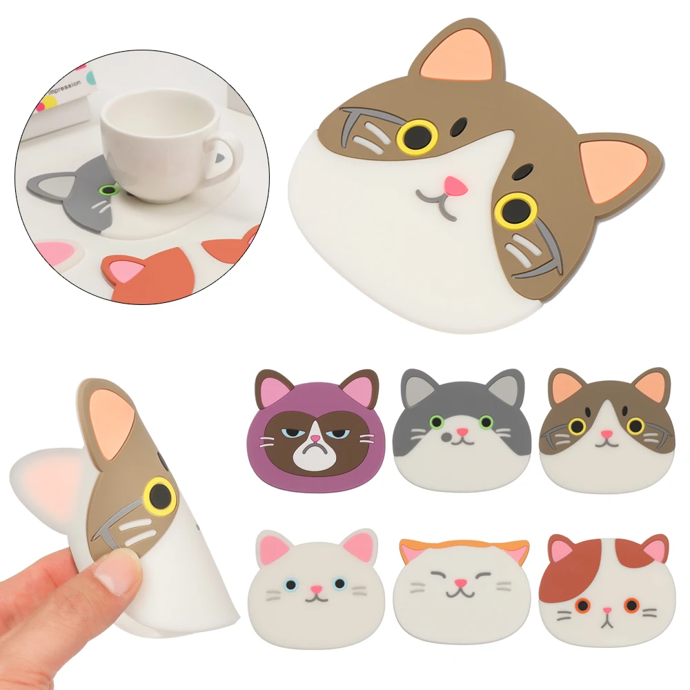 2021 новый силиконовый коврик для питевых чашек подставки подставка с персонажами