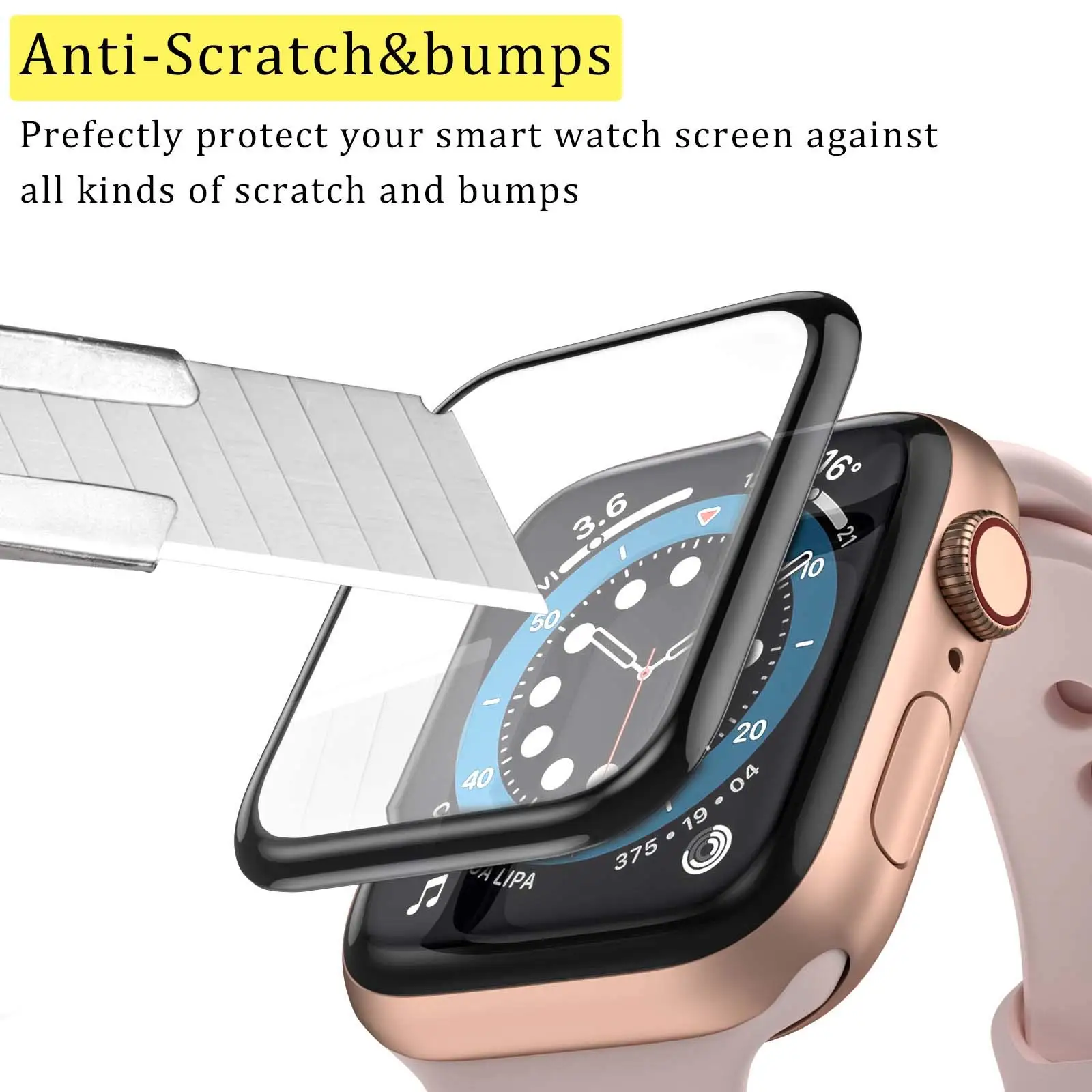 Мягкое стекло для Apple Watch 6 5 4 se 44 мм 40 iWatch серии 3 42 38 9D HD (не закаленное) пленка