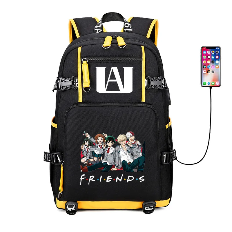 

The new My Hero Academia printing 3D cool large-capacity backpack youth student school bag travel laptop bag children school bag