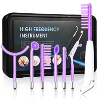 touch panel high frequency facial machine for hair face electrotherapy wand argon treatment acne skin care