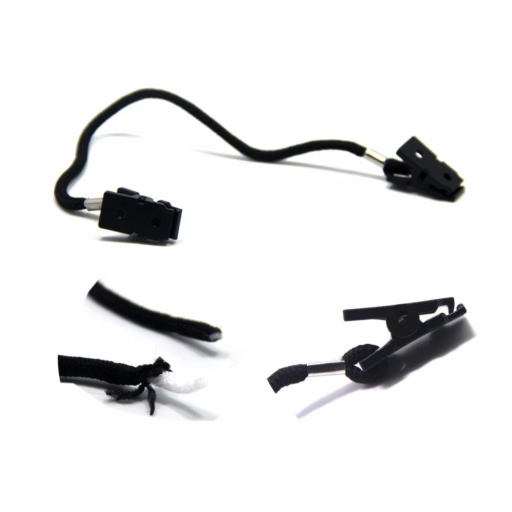 2 шт. черная нейлоновая веревка и пластиковые зажимы для шарфа | Спорт развлечения