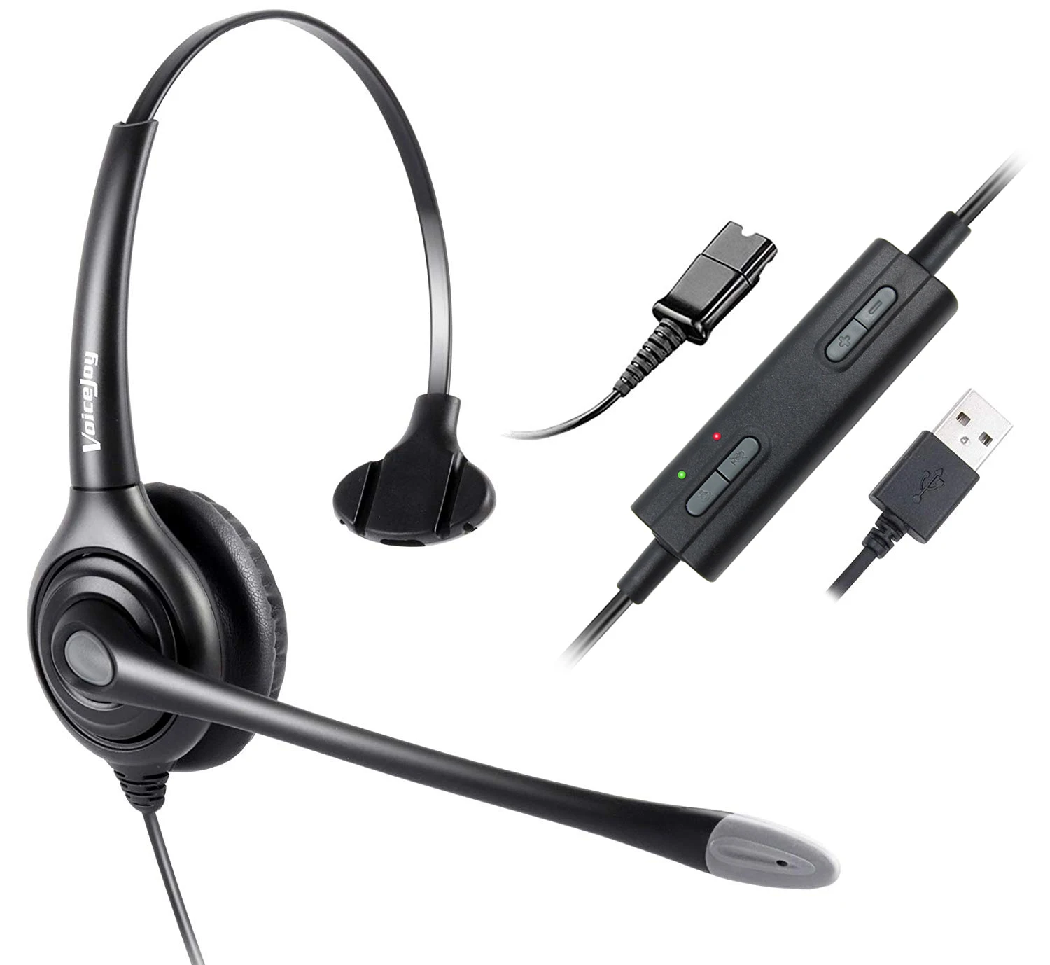 Проводные наушники с USB разъемом для ноутбука ПК компьютера колл центра